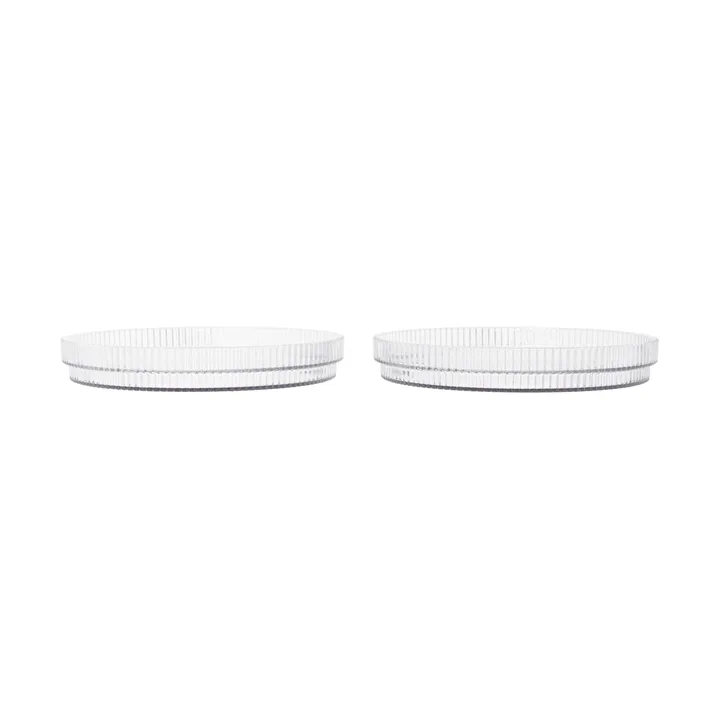 Ripple Kids Teller - Clear, 2-teilig - Ferm Living
