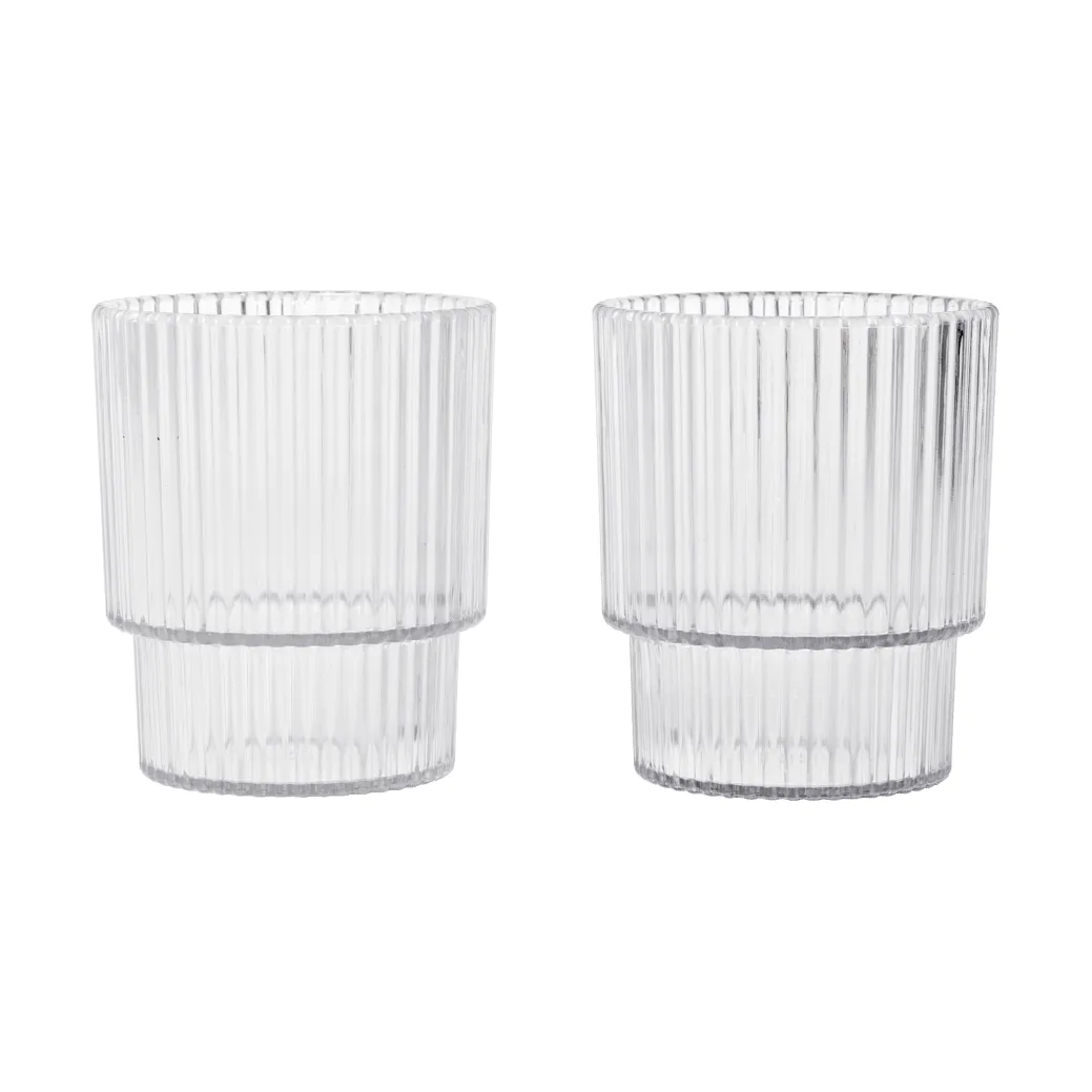 Ripple Kinder-Glas, Clear, 2-teilig Ferm Living