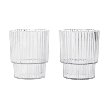 Ripple Kinder-Glas - Clear, 2-teilig - Ferm Living