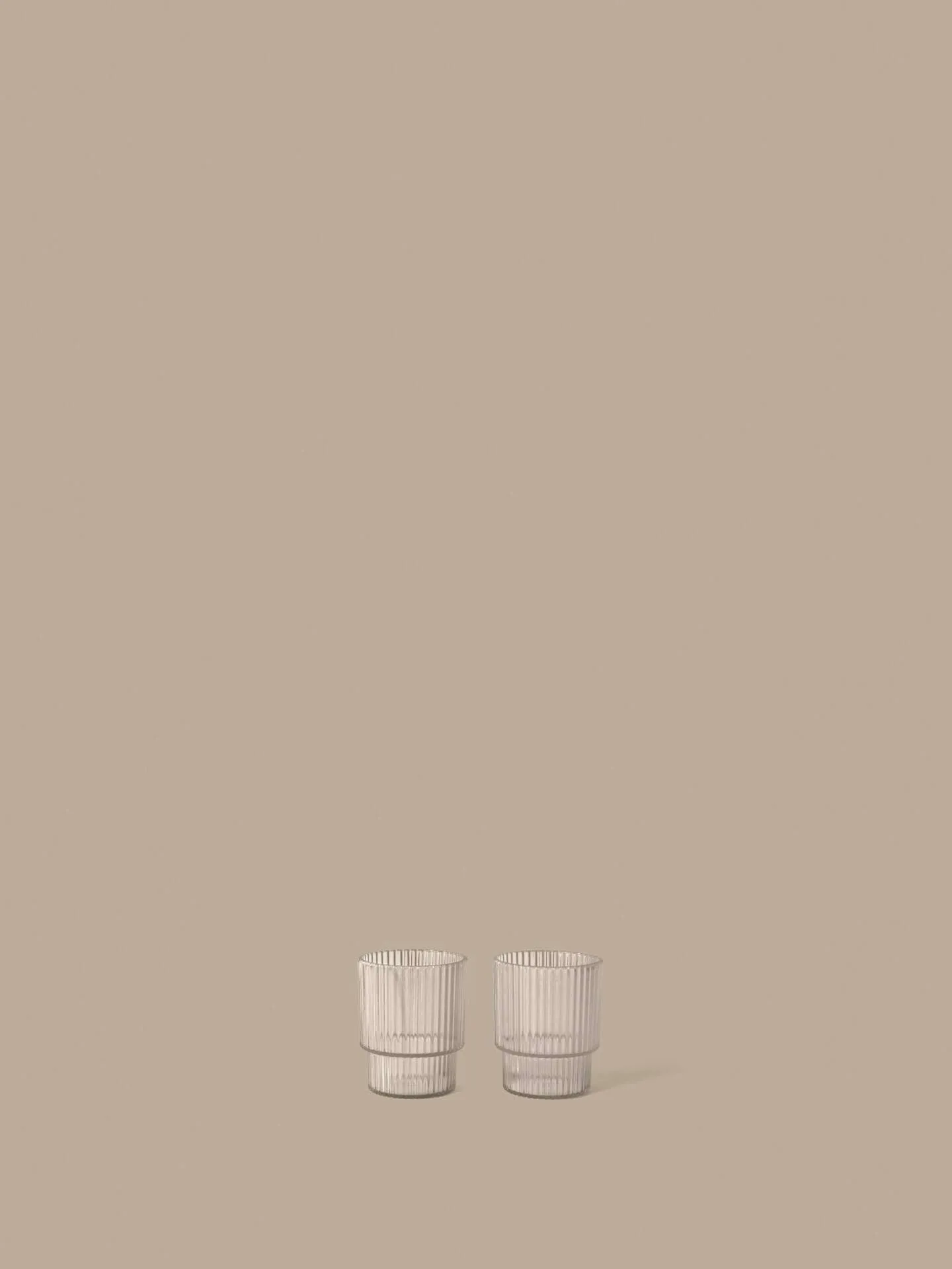Ripple Kinder-Glas, Clear, 2-teilig Ferm Living