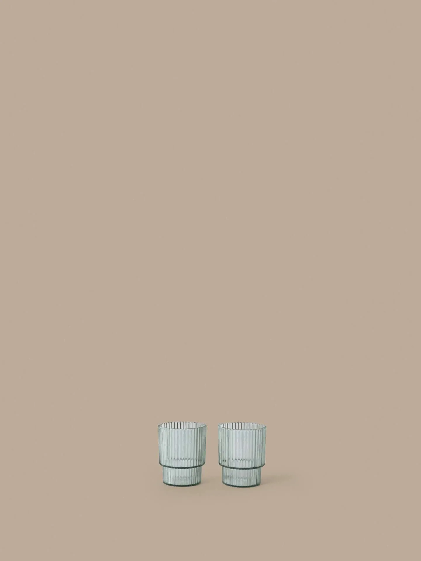 Ripple Kinder-Glas, Teagrün, 2er-Pack Ferm Living