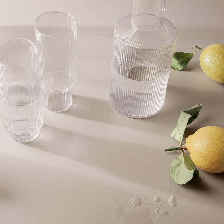 Ripple Longdrink-Glas 4er Pack, Klar ferm LIVING