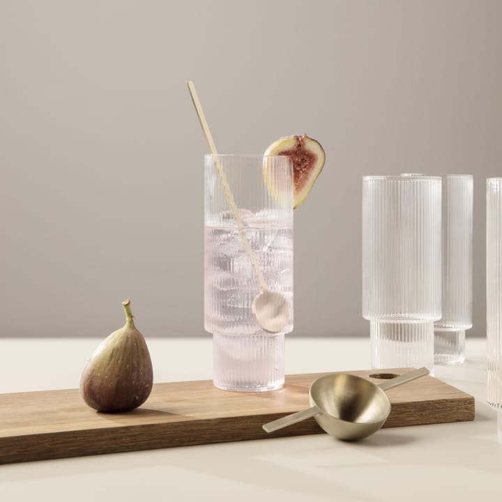 Ripple Longdrink-Glas 4er Pack, Klar ferm LIVING