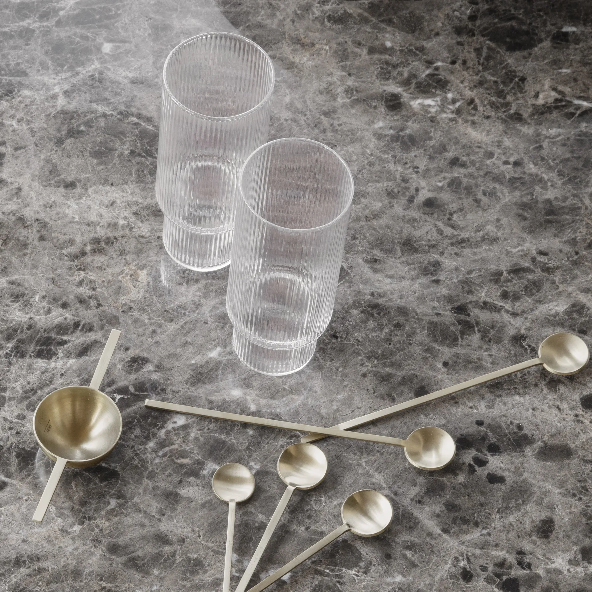 Ripple Longdrink-Glas 4er Pack, Klar Ferm Living