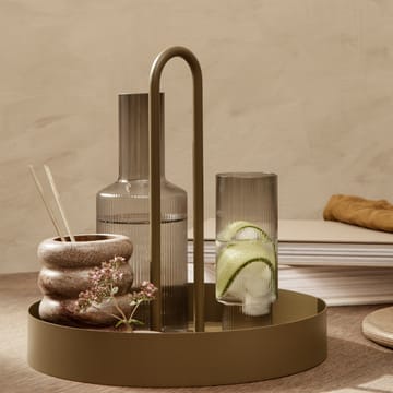 Ripple Longdrink-Glas 4er Pack - Smoked grey - ferm LIVING