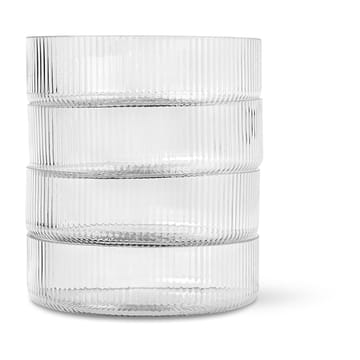 Ripple Müslischüssel 4er-Pack - Clear - ferm LIVING