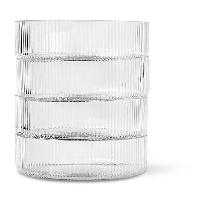 Ripple Müslischüssel 4er-Pack, Clear ferm LIVING