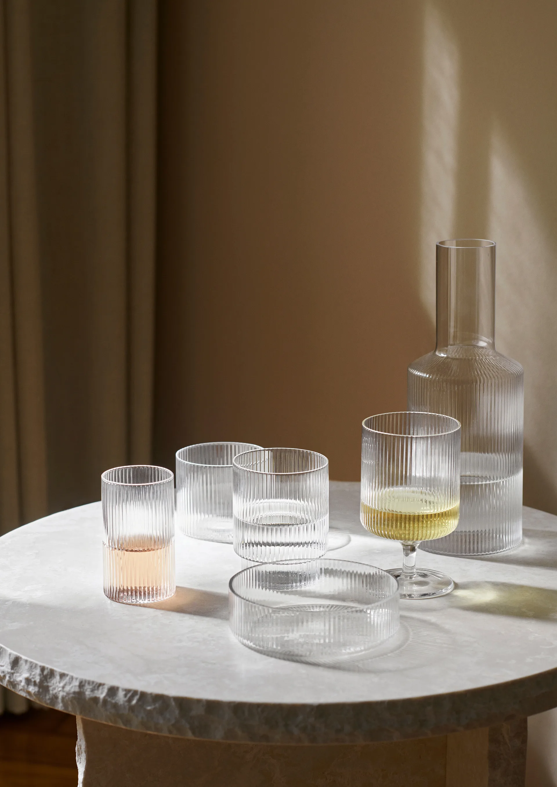 Ripple Müslischüssel 4er-Pack, Clear Ferm Living