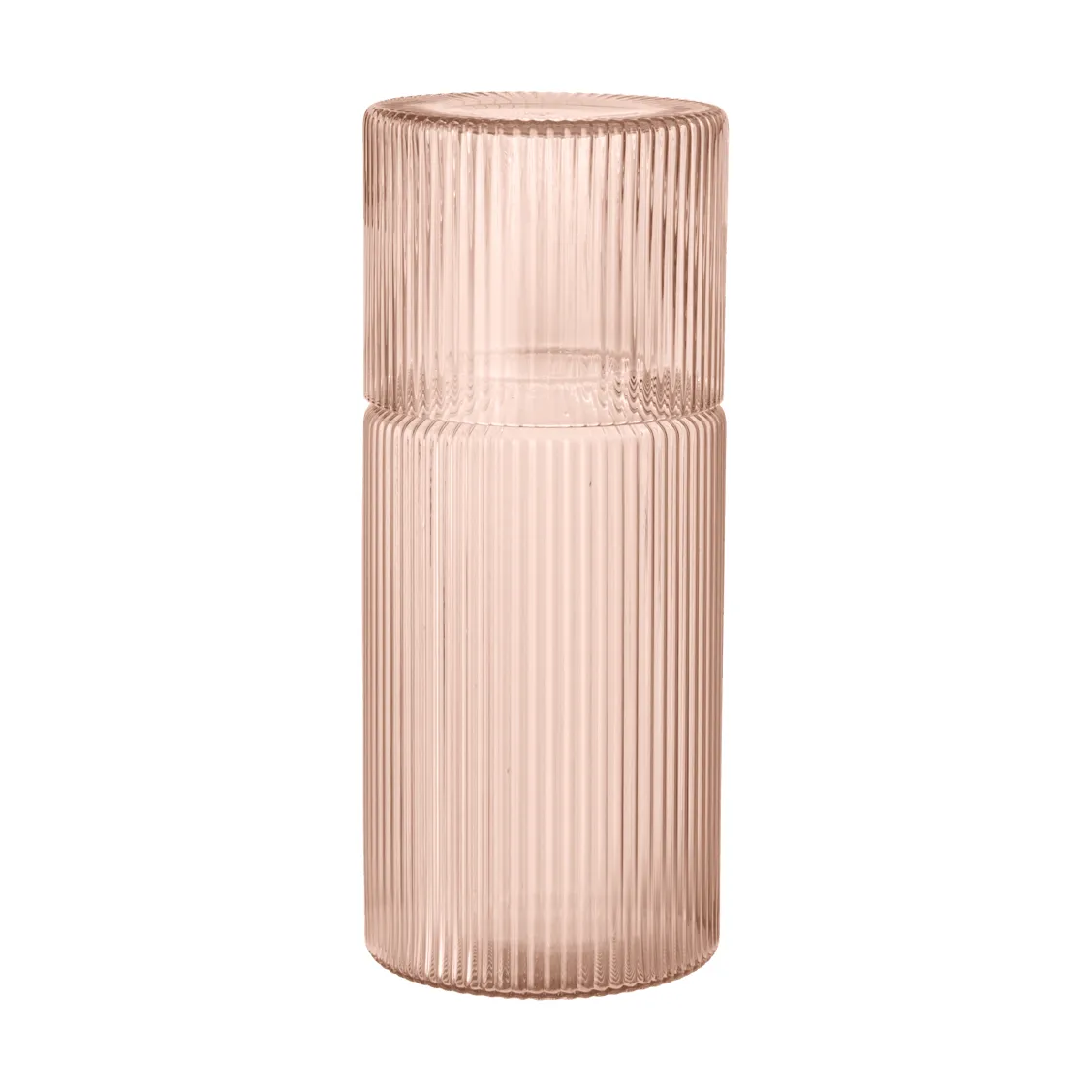 Ripple small Karaffe Set, Blush Ferm Living