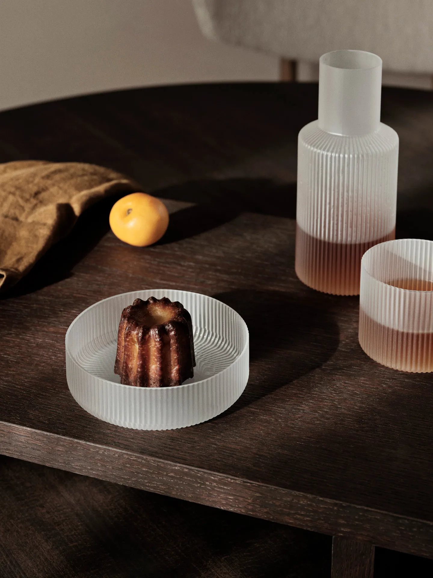 Ripple small Karaffe Set, Frosted Ferm Living
