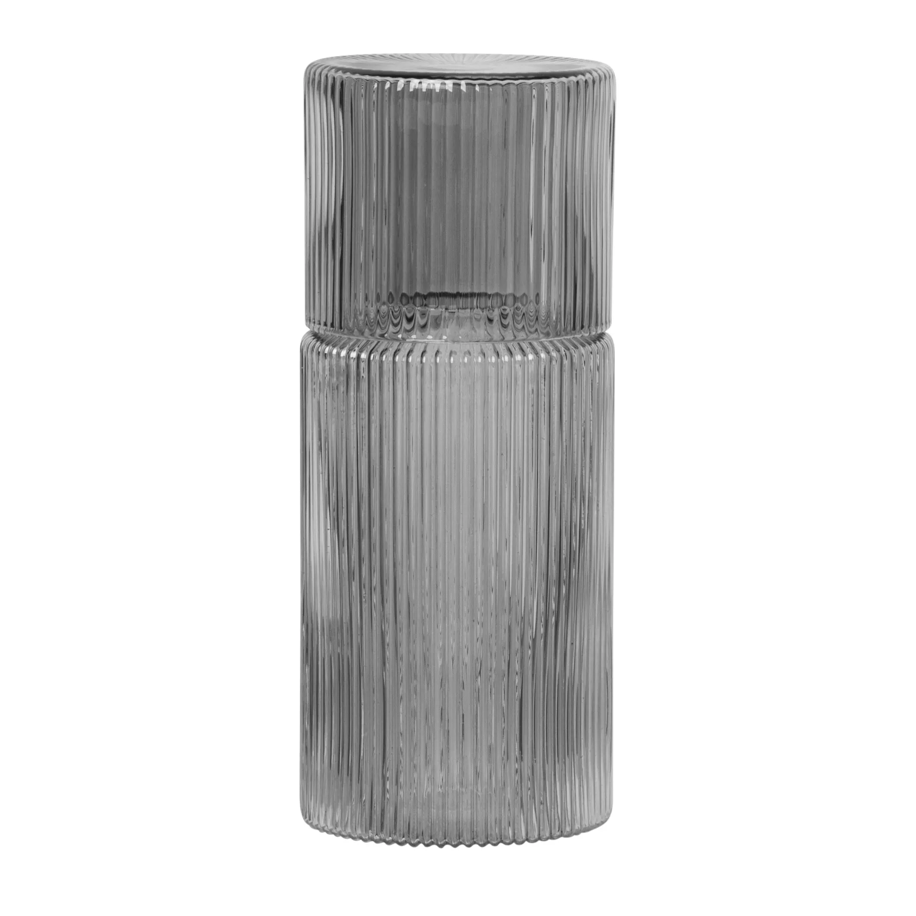 Ripple small Karaffe Set, Smoked grey Ferm Living