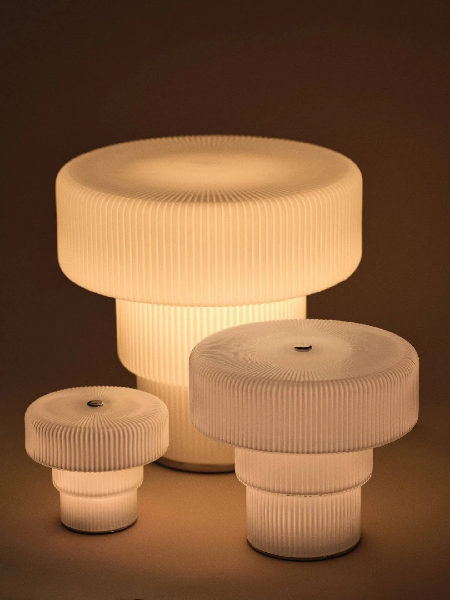 Ripple Tischlampe, Weiß, Ø28x28 cm Ferm Living