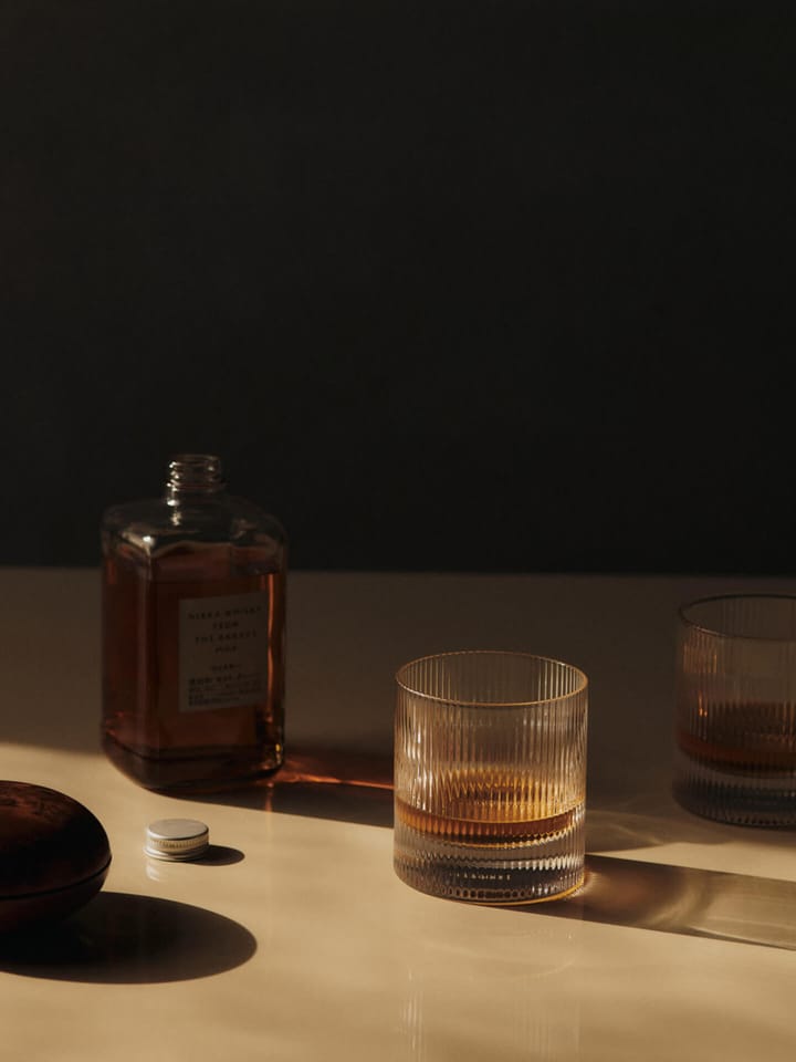 Ripple Tumbler Glas 25 cl 2er-Pack, Clear Ferm Living