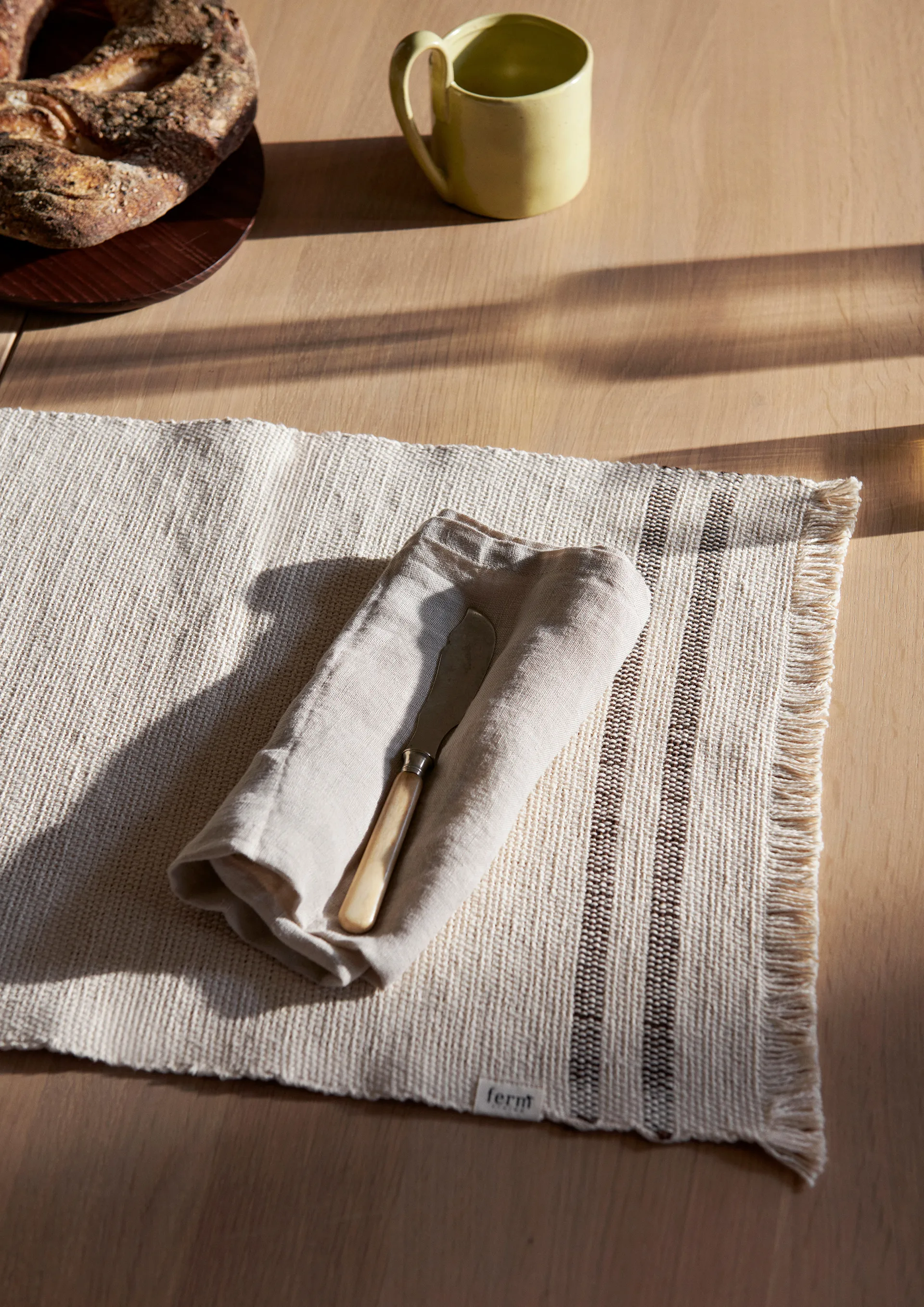 Savor Tischset 38 x 50cm, Off-white/Chocolate Ferm Living