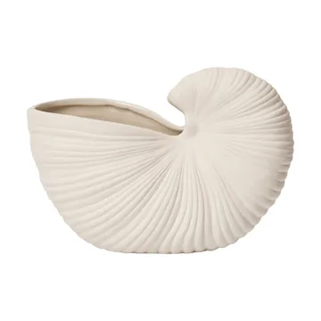 Shell pot - Off-white, 23x11,5x16 cm - Ferm Living