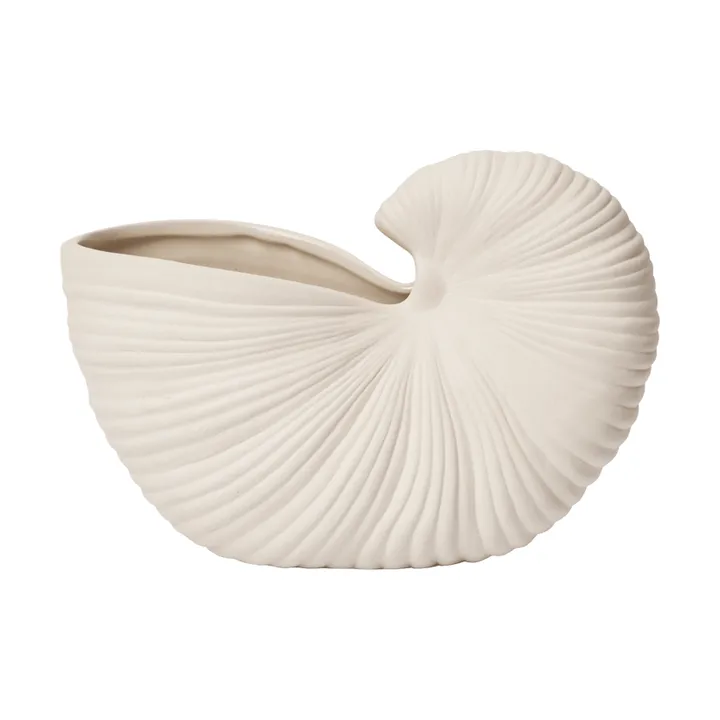 Shell pot - Off-white, 23x11,5x16 cm - Ferm Living