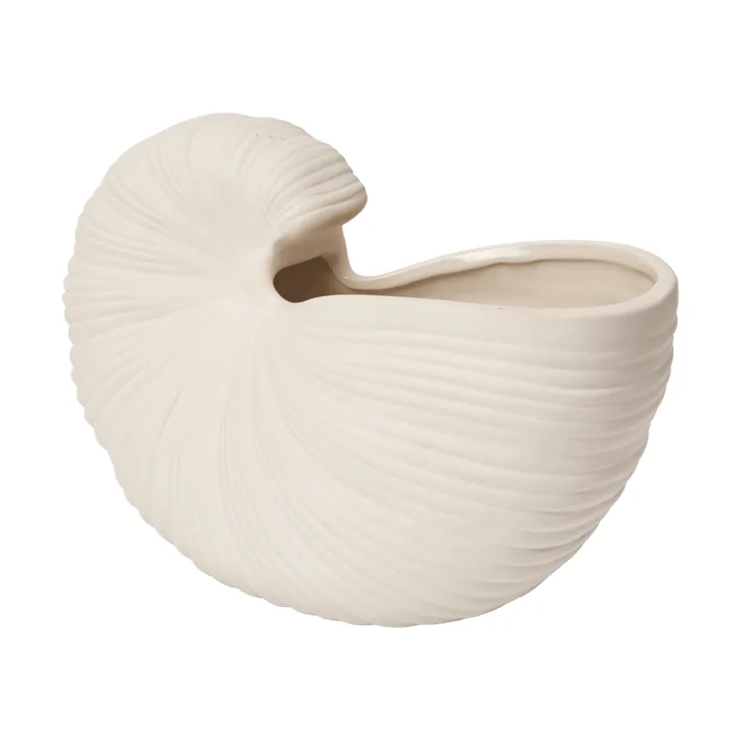 Shell pot, Off-white, 23x11,5x16 cm Ferm Living
