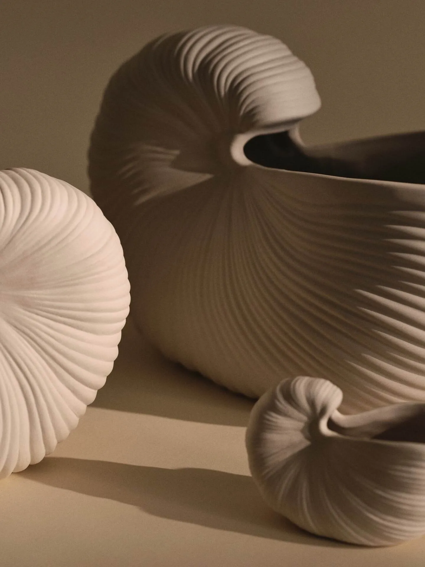 Shell pot, Off-white, 23x11,5x16 cm Ferm Living
