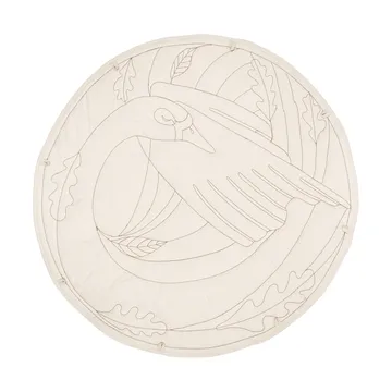 Swan Baby-Teppich - Natur, Ø100 cm - Ferm Living