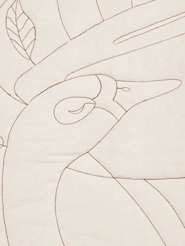 Swan Baby-Teppich - Natur, Ø100 cm - Ferm Living