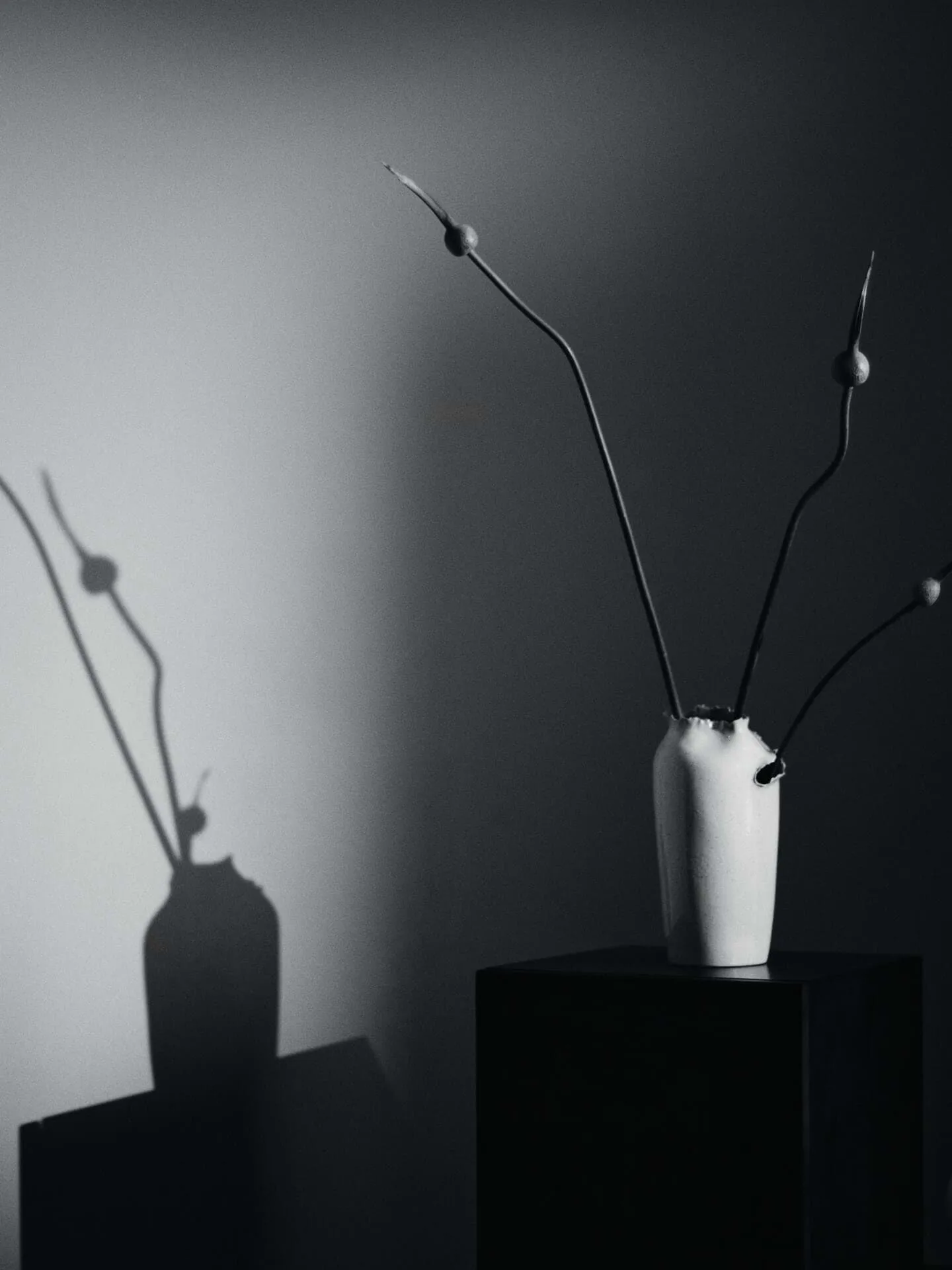 Tereo Vase, Off white gesprenkelt, 27 cm Ferm Living