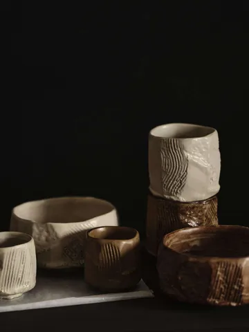 Toky Schale - Dunkel Buff, 13x13x7 cm - Ferm Living