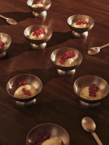 Tumbled Glassschale - Edelstahl - Ferm Living