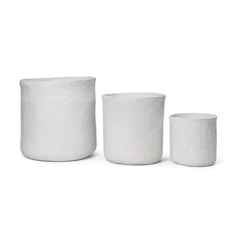 Vary Verwahrungskorb 3 Teile - White - Ferm Living