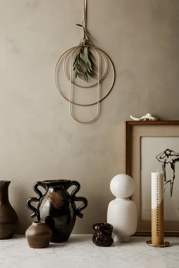 Verso Vase 27cm - Black-brown - Ferm Living