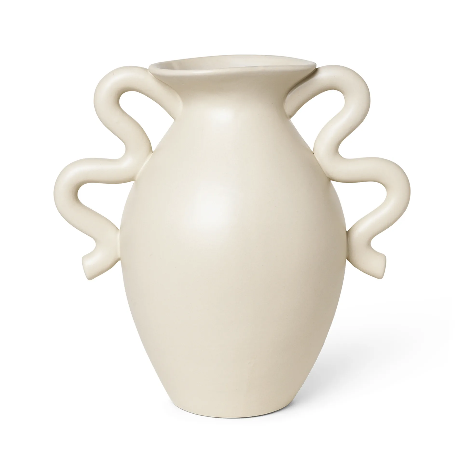 Verso Vase 27cm, Cream Ferm Living
