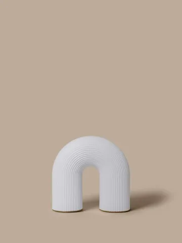 Vuelta Outdoor tragbare Tischlampe - Weiß, 25 cm - Ferm Living