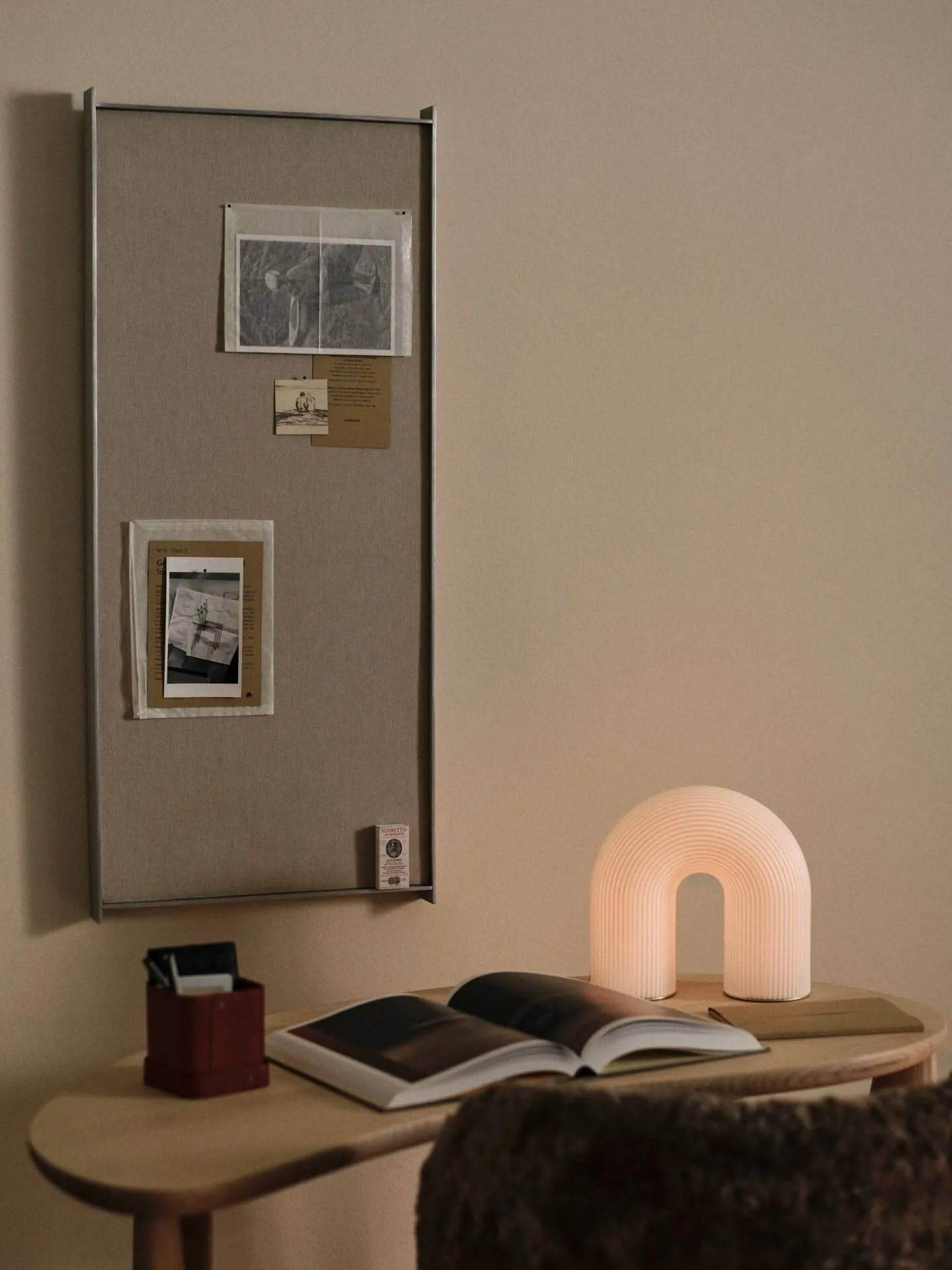 Vuelta Outdoor tragbare Tischlampe, Weiß, 25 cm Ferm Living