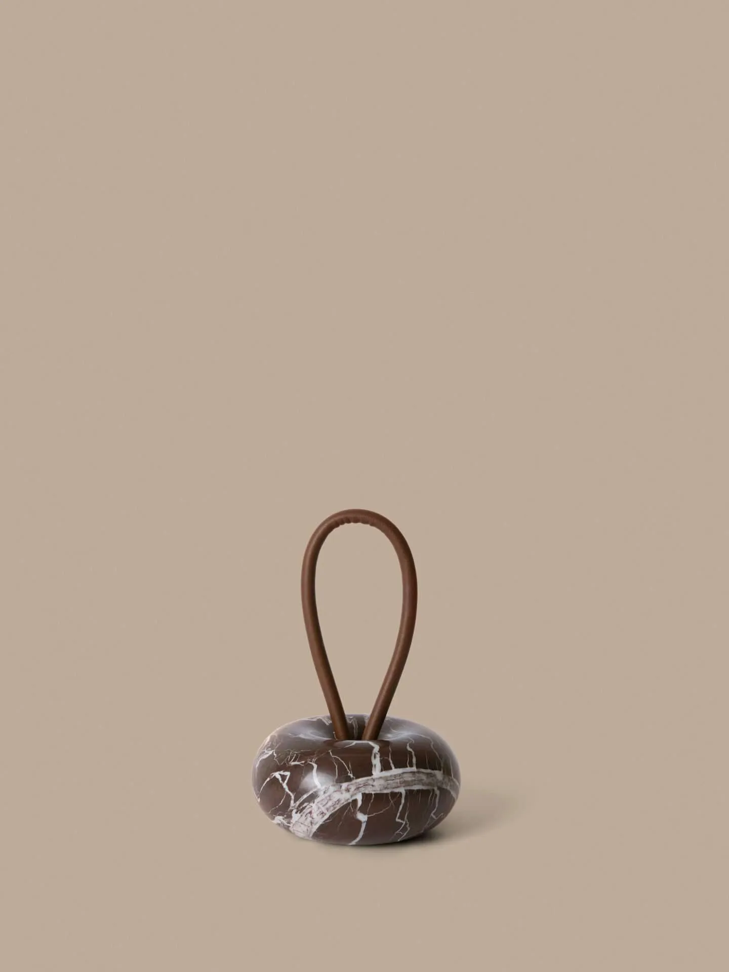 Wa Türstopper, Rosso Levanto Marmor, Ø14 cm Ferm Living