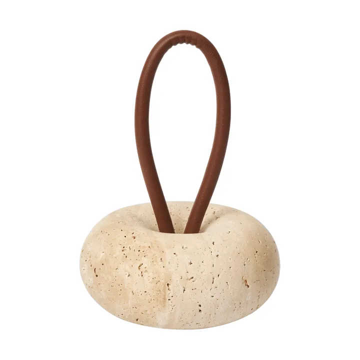 Wa Türstopper - Travertin, Ø14 cm - Ferm Living