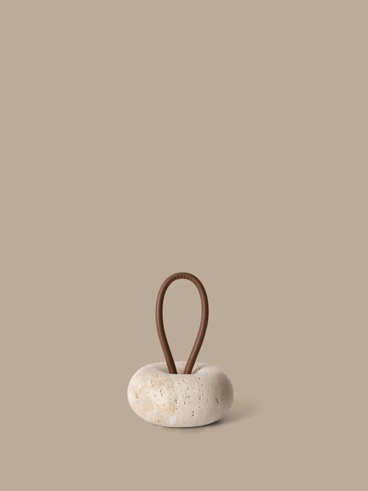 Wa Türstopper, Travertin, Ø14 cm Ferm Living