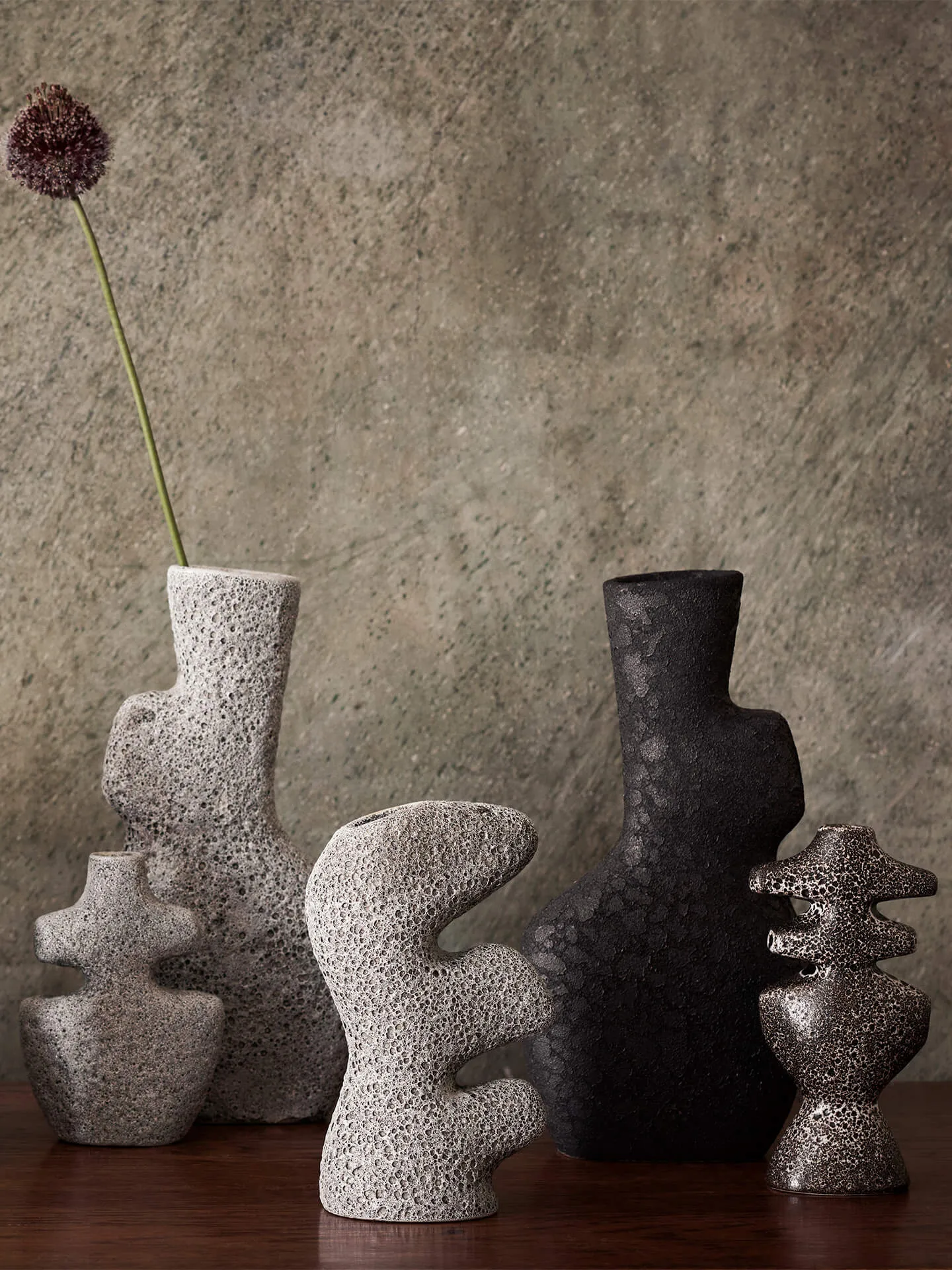 Yara Vase large, Rustic Iron Ferm Living