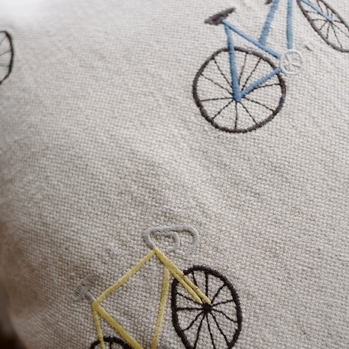 Bicycles Kissenbezug 48 x 48cm, Beige Fine Little Day