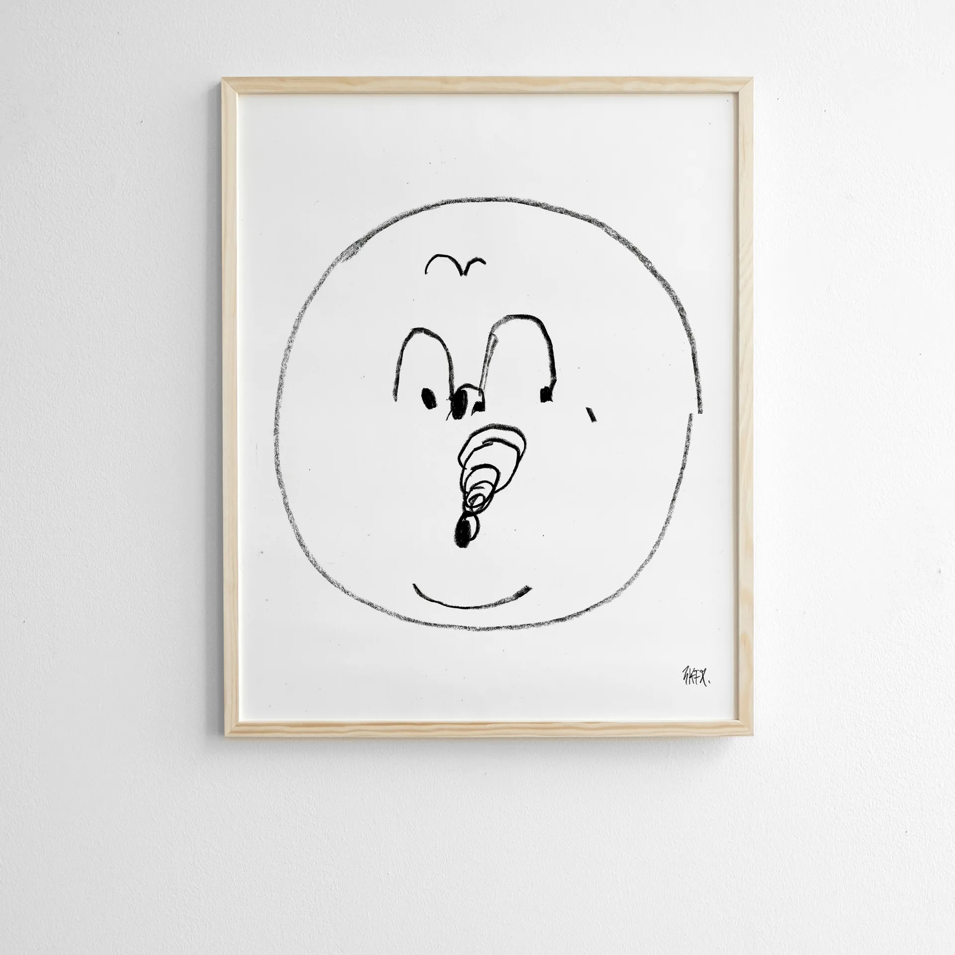 Bubbles Poster 40 x 50cm, Schwarz-weiß Fine Little Day