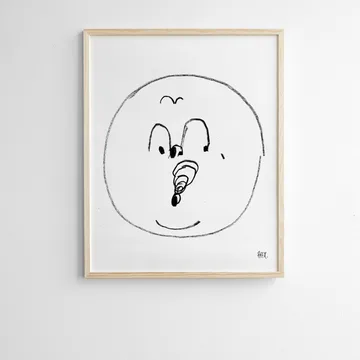 Bubbles Poster 40 x 50cm - Schwarz-weiß - Fine Little Day