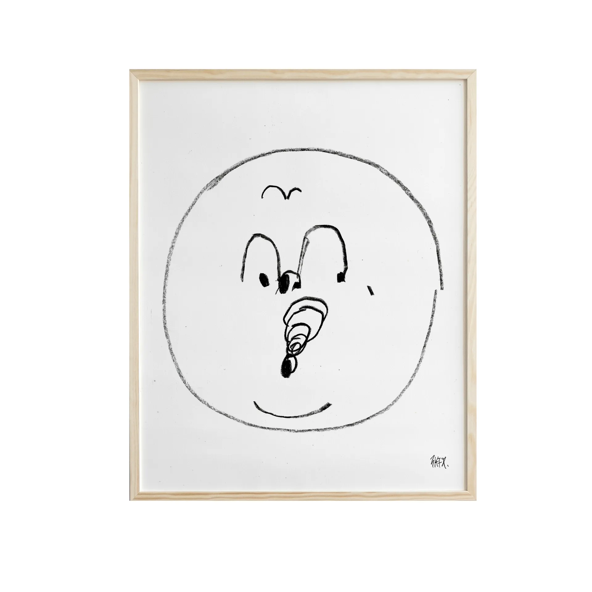 Bubbles Poster 40 x 50cm, Schwarz-weiß Fine Little Day