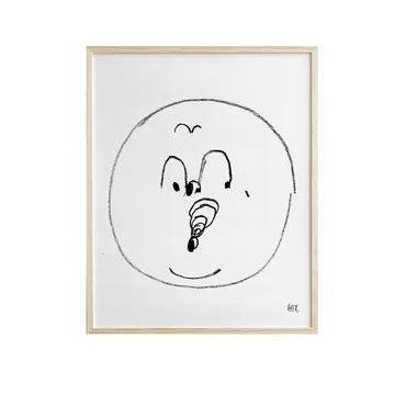 Bubbles Poster 40 x 50cm - Schwarz-weiß - Fine Little Day