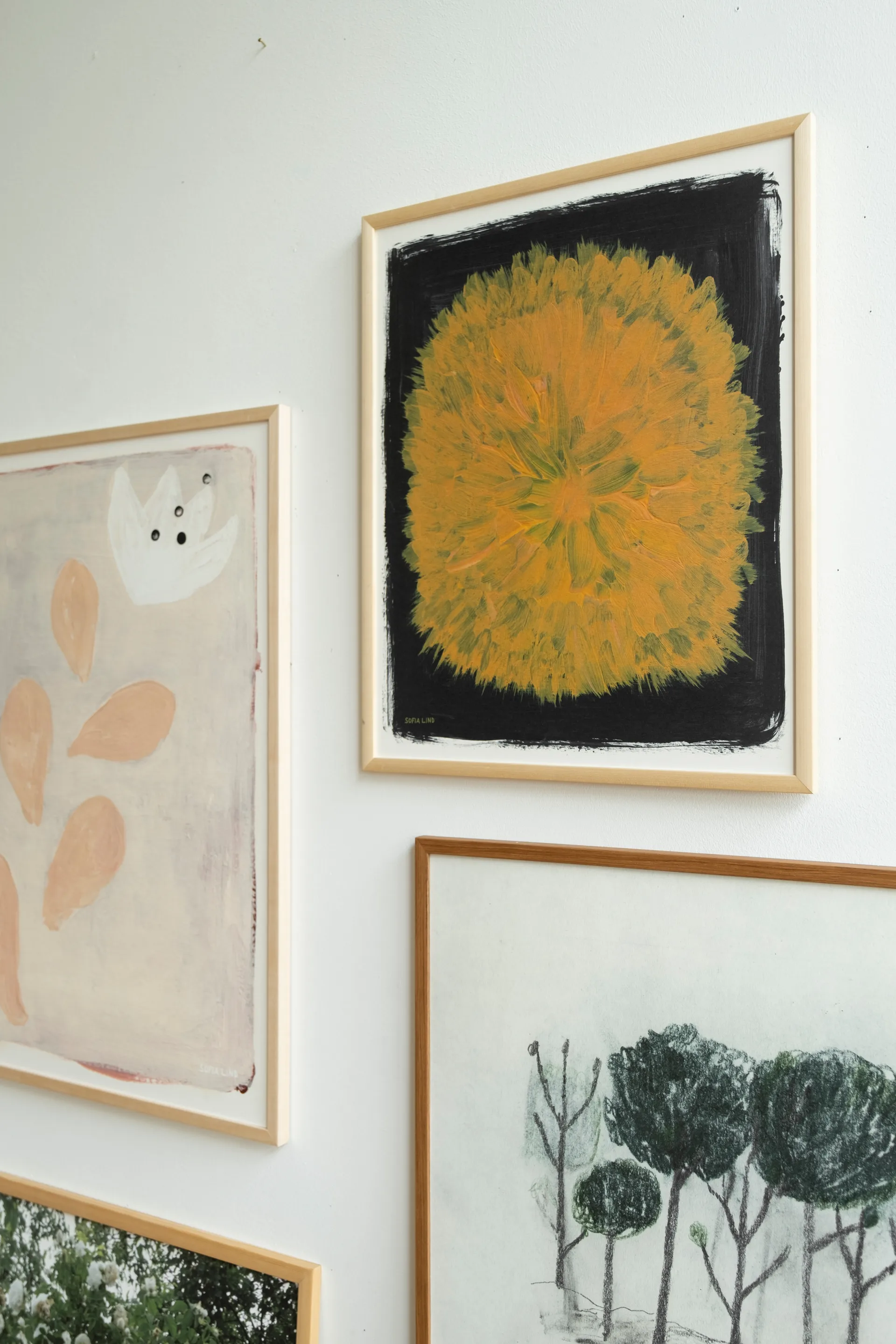 Dandelion Poster 40 x 50cm, Gelb-schwarz Fine Little Day