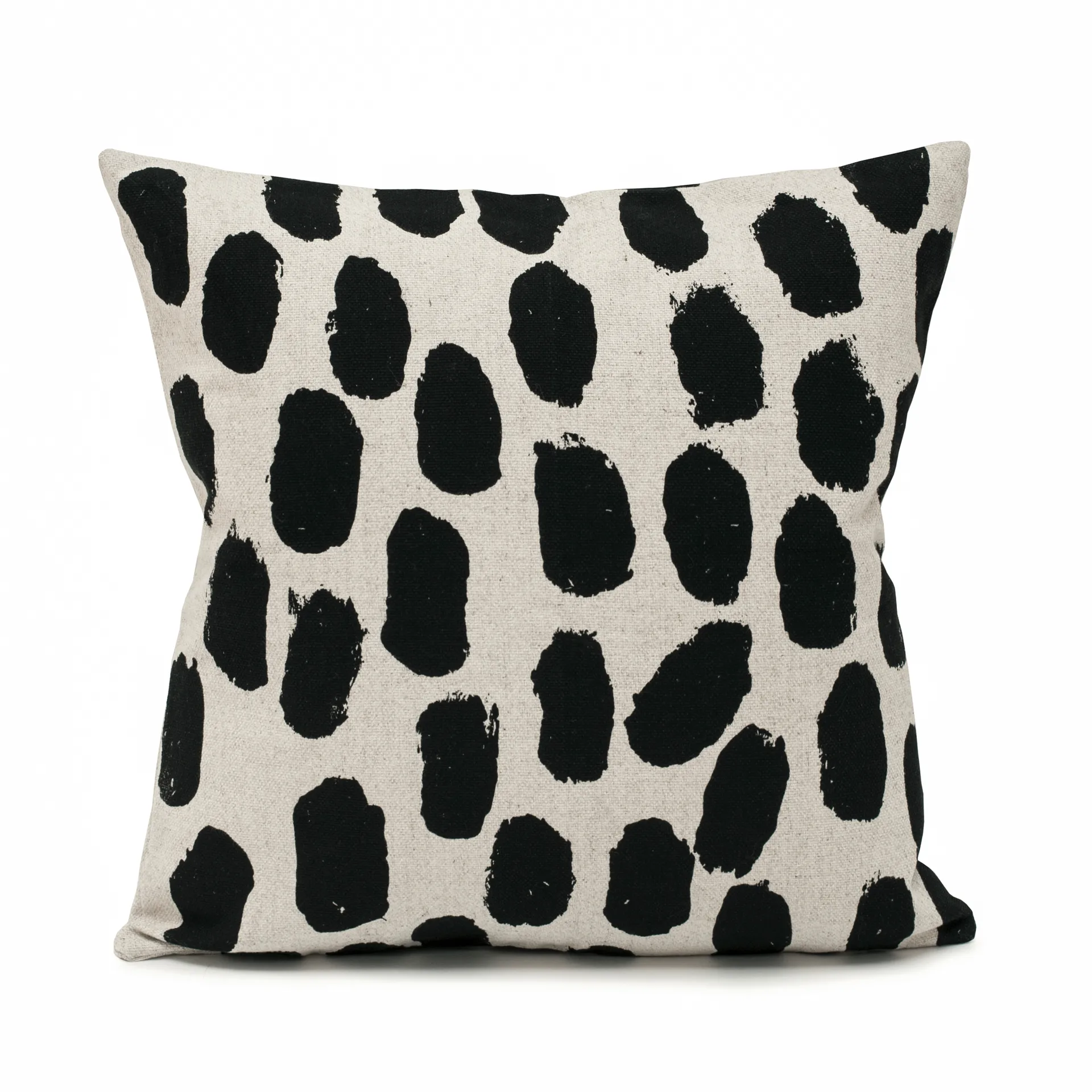 Dots Kissenbezug 48 x 48cm, Beige-schwarz Fine Little Day