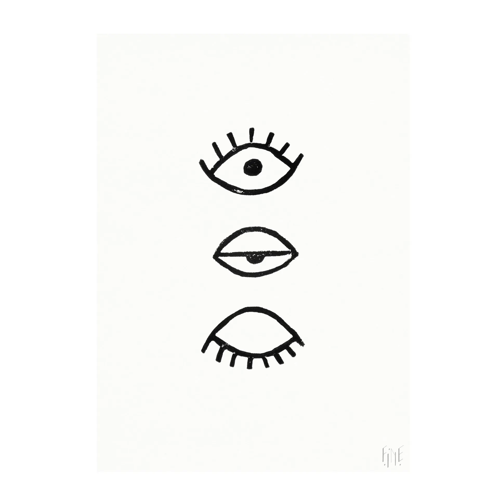 Eye Eye Poster, 50 x 70cm Fine Little Day