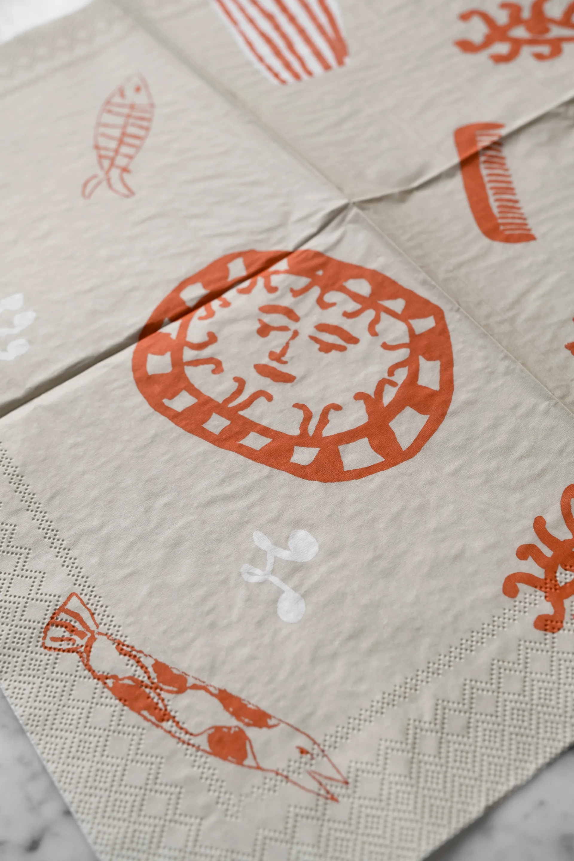 Figures Serviette 20er Pack, Beige-red Fine Little Day