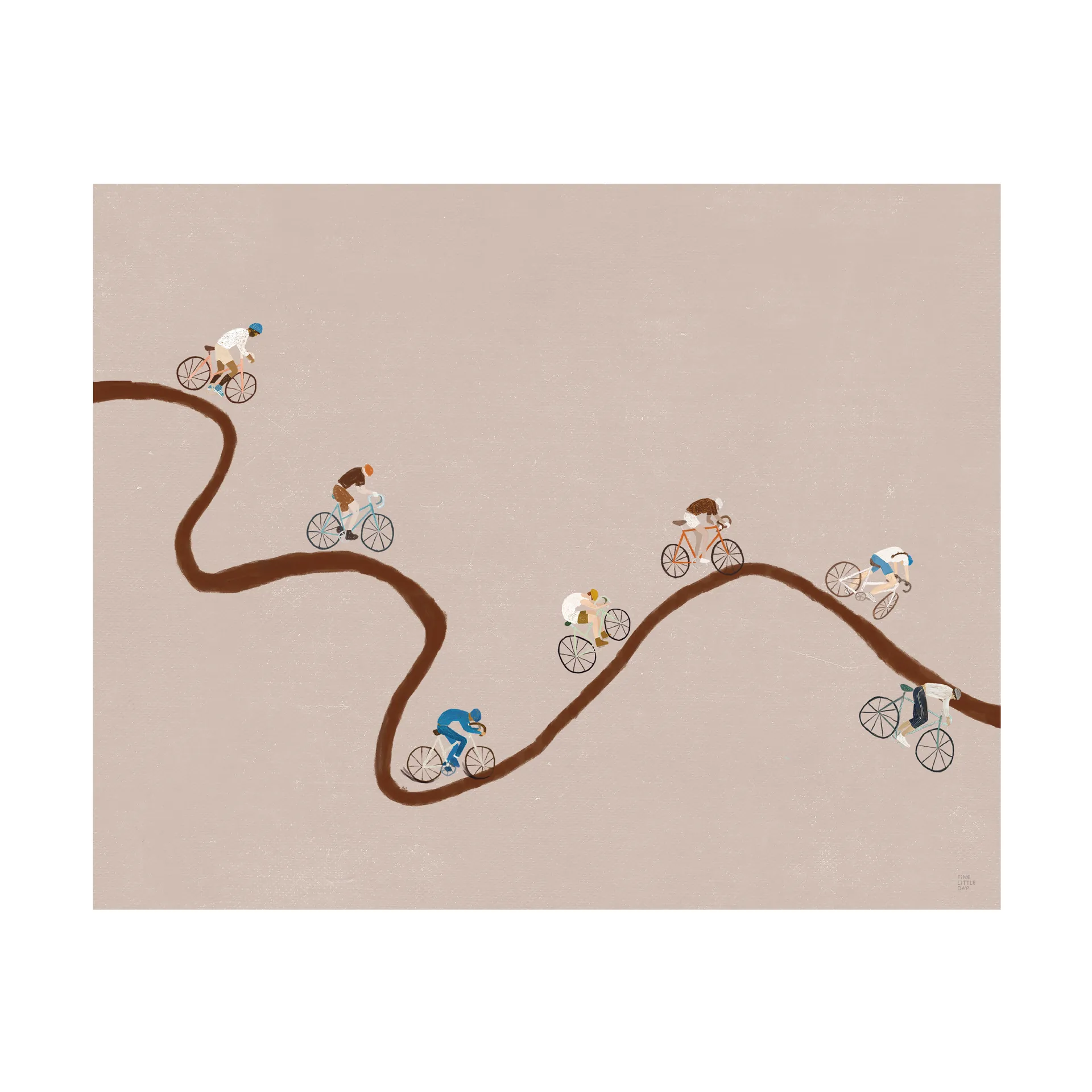 Giro Poster, Beige, 40x40 cm Fine Little Day