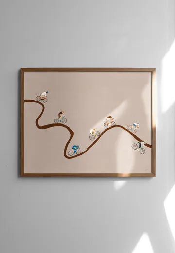 Giro Poster - Beige, 50x40 cm - Fine Little Day