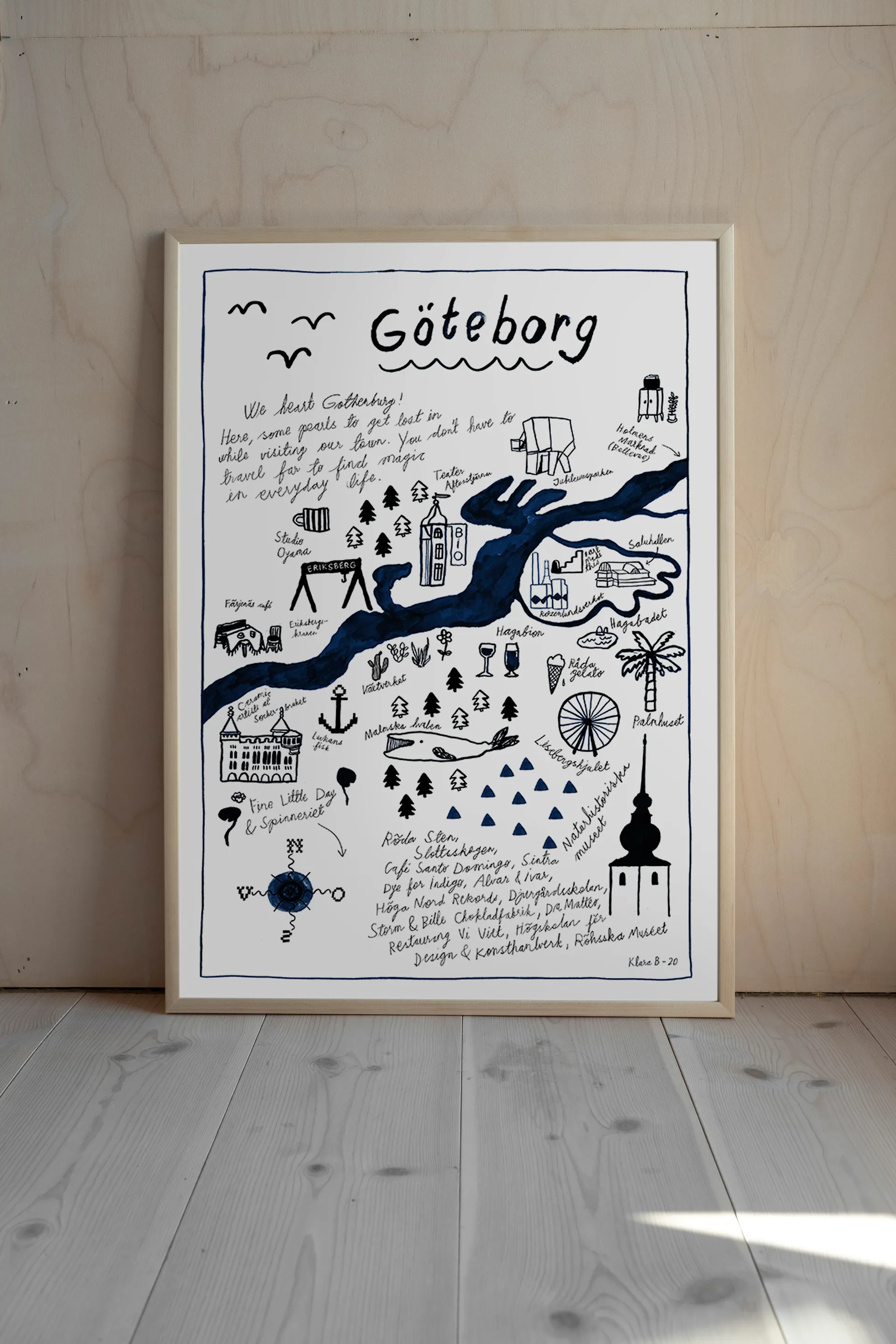 Göteborg Poster, 50 x 70cm Fine Little Day