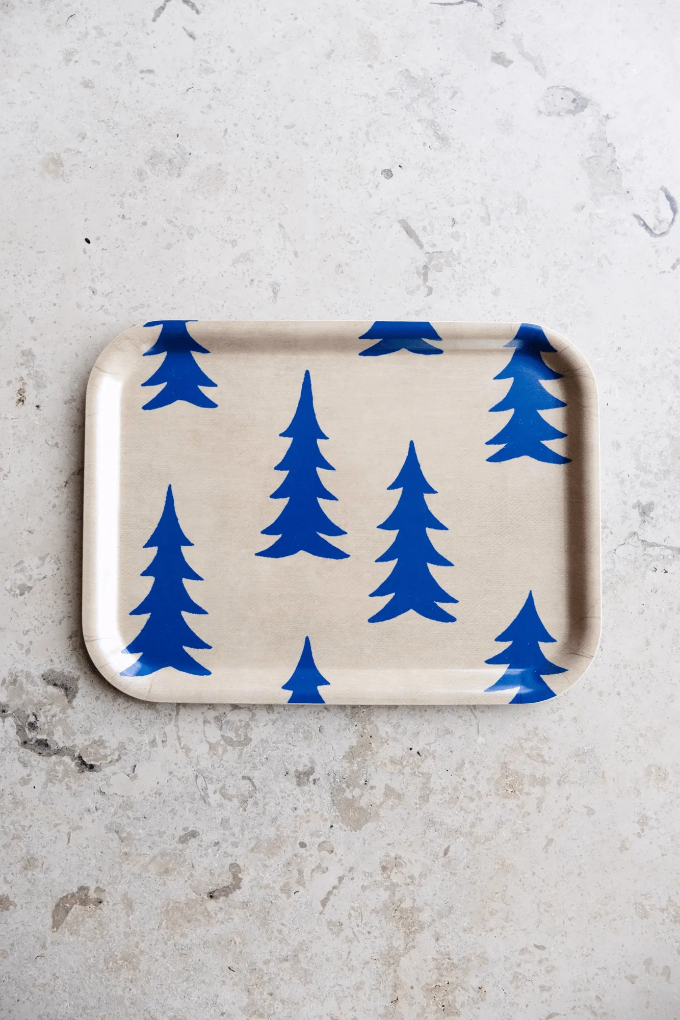 Gran Tablett 20 x 27cm, Natur-Blau Fine Little Day