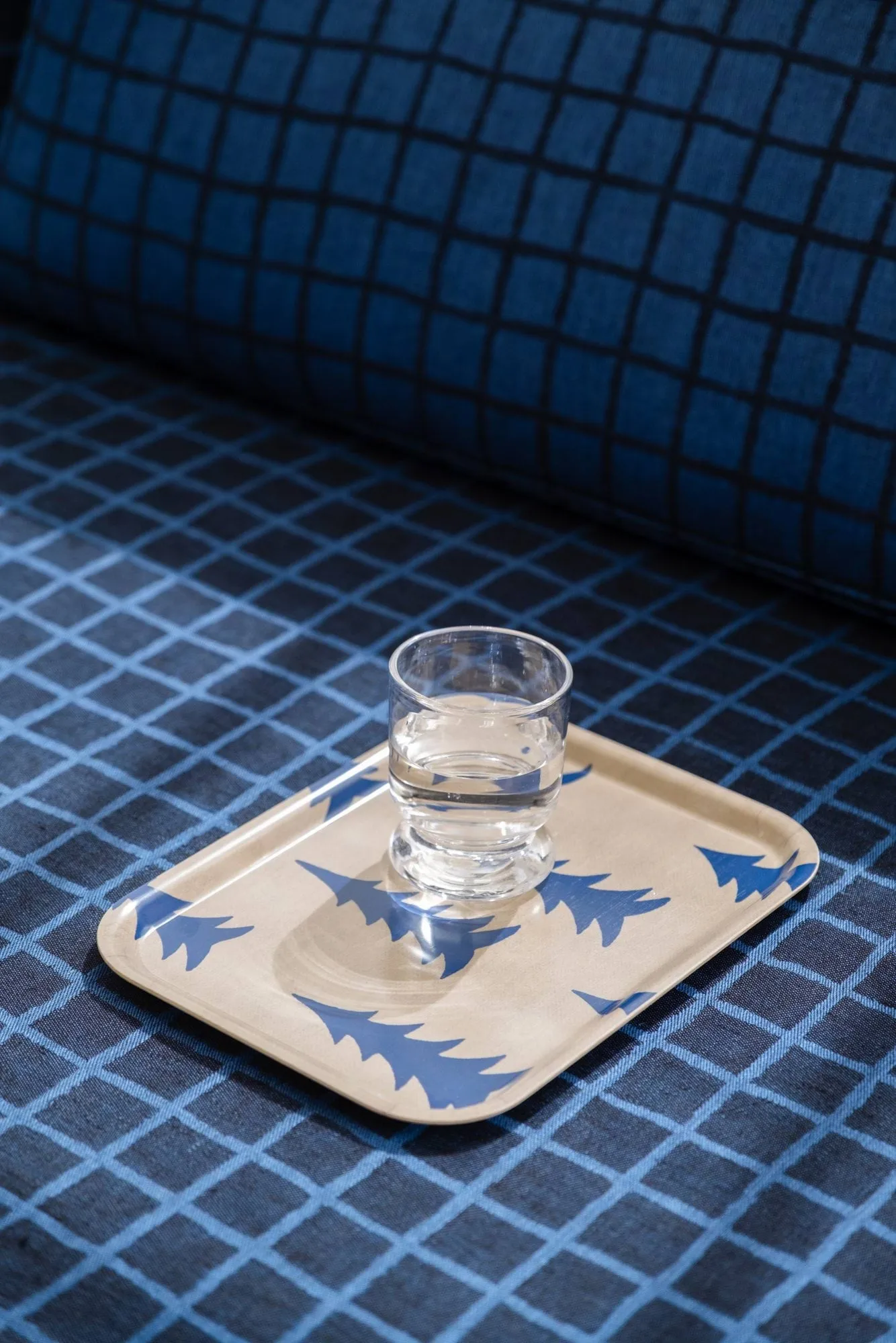 Gran Tablett 20 x 27cm, Natur-Blau Fine Little Day